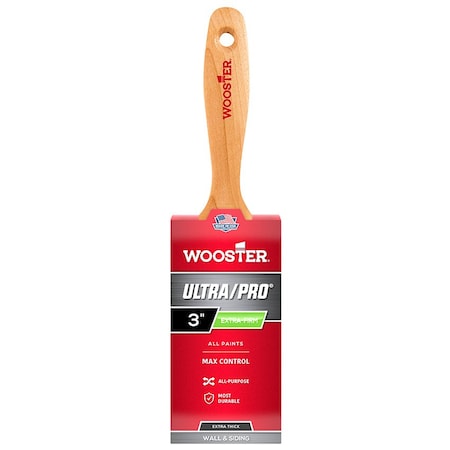 Wooster 3" Wall Extra Firm, Nylon Bristle, Paint Brush 4156